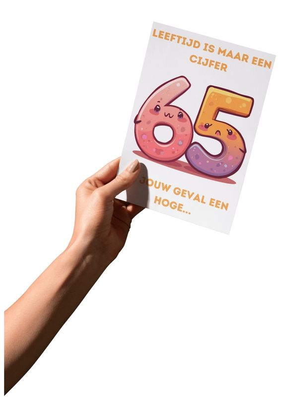 Verjaardagskaart Cijfer