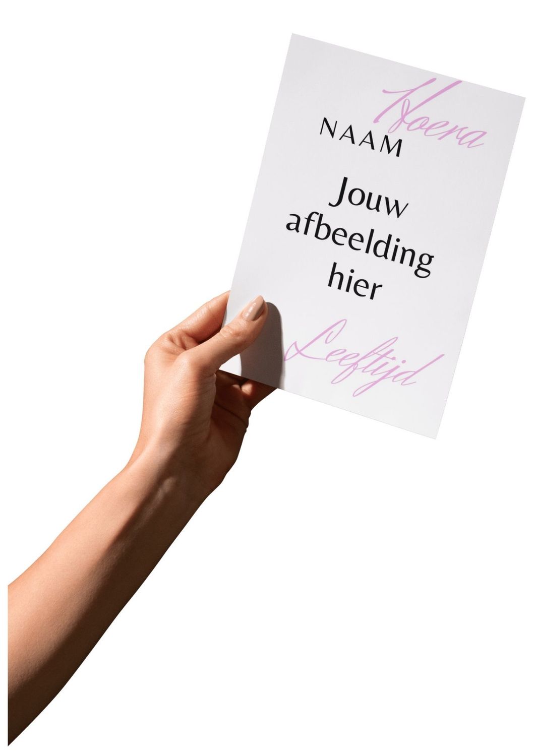 Gepersonaliseerde kaart met eigen afbeelding