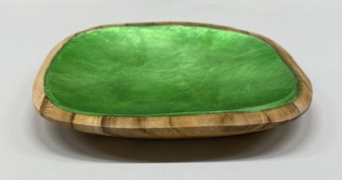 Schaaltje mango hout groen