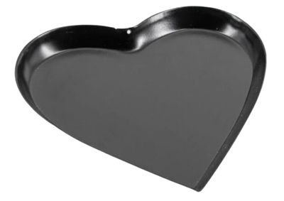 Schaaltje hart zwart