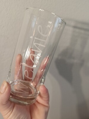 Gepersonaliseerd drinkglas met naam Gepersonaliseerd drinkglas met naam