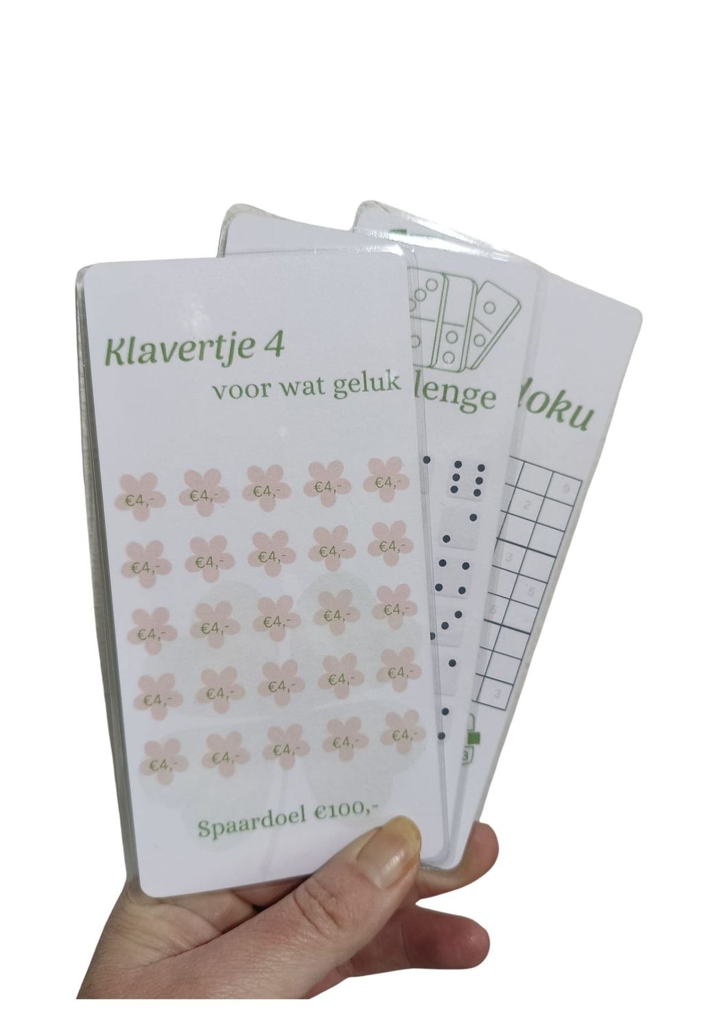 Algemene spaarchallenge kaart- Herbruikbaar (A6 formaat)