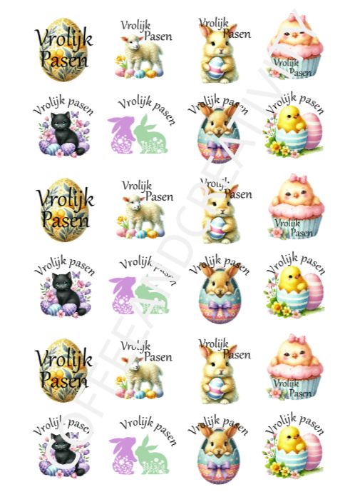 Paas stickers 24st