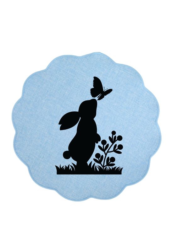 Placemat pasen blauw