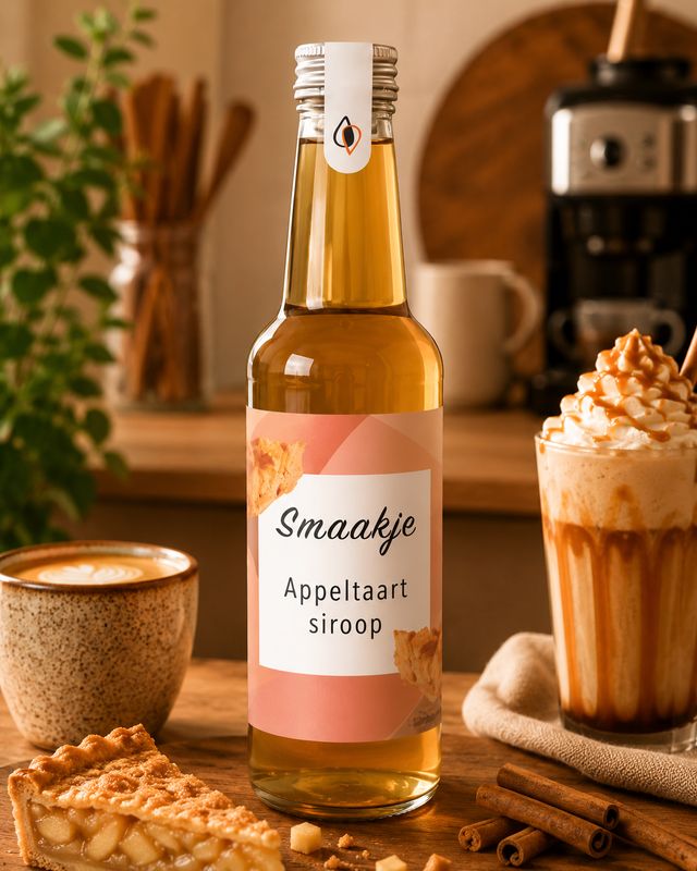 Appeltaart Siroop 250 ml voor Koffie | Warme Appel & Kaneel Smaak Appeltaart Siroop 250 ml voor Koffie | Warme Appel & Kaneel Smaak