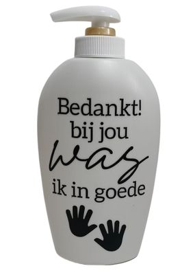 Zeeppompje “Bij jou was ik in goede handen” – Cadeau Juf / Meester (250ml)
