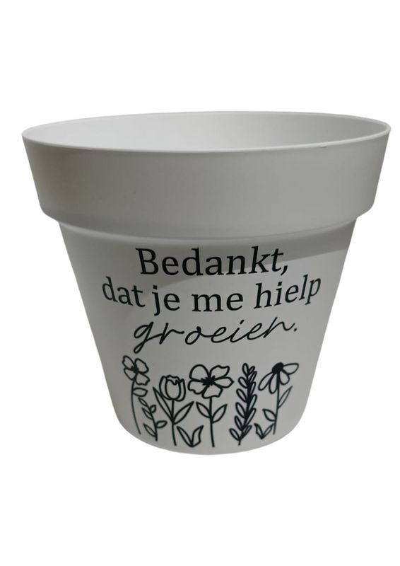 Bloempot met bloemzaad – Bedankje juf of meester | Origineel afscheidscadeau