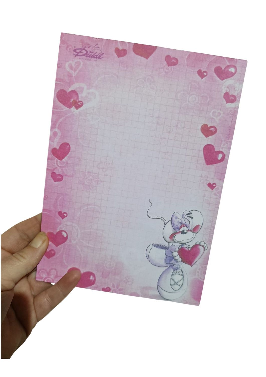Diddl notitieblokje roze