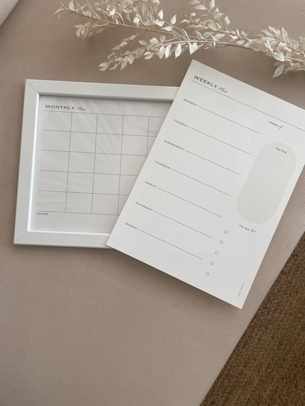 Framed Planner | White