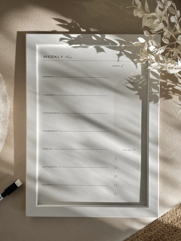 Framed Planner | White