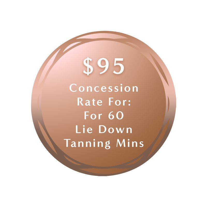 $95 Concession Rate For 60  Lie Down Tanning Mins