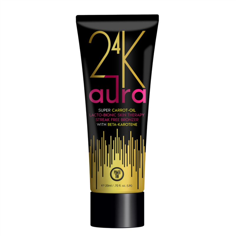 Power Tan 24k Aura  Super Carrot Oil Tanning Accelerator