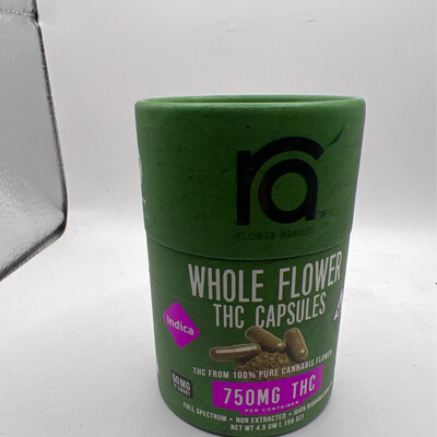 RA' Whole Flower Multi-Use THC Capsules (50MG THC Per Capsule) Strain: MOON DROPS
