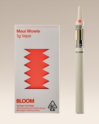 The Bloom Brand
Classic Vape Cartridge | 1g | S | Maui Wowie