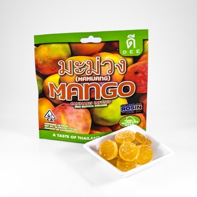 Natura
Dee Thai - Tropical Thai Rosin Gummies - Mango 100Mg