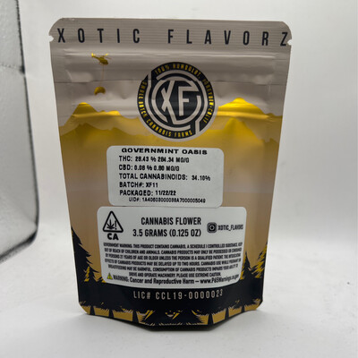 Xotic Flavorz GovernMint Oasis 3.5g