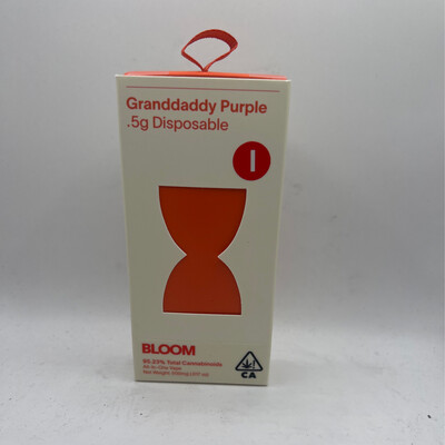 The Bloom Brand
Classic Vape Disposable | .5g | I | Granddaddy Purple