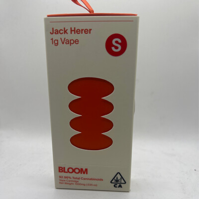 The Bloom Brand
Classic Vape Cartridge | 1g | S | Jack Herer