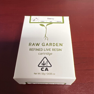 Raw Garden- Sleeroy 1 Gram Vape Cart
