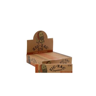 Zig Zag King Slim Size Unbleached Papers - 1 Booklets