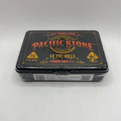 Pacific Stone Preroll 0.5g Sativa Starberry Cough 14- Pack 7.0g