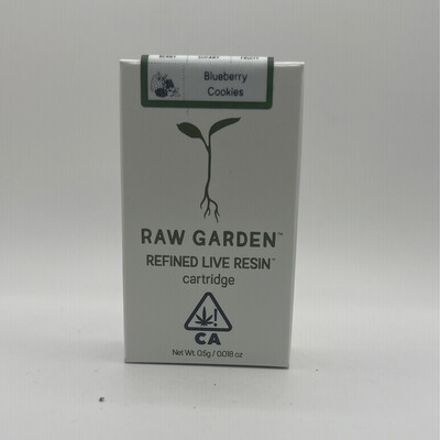 Raw Garden 0.5G Live Resin Cartridge Blueberry Cookies
