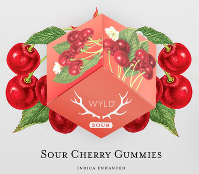 WYLD Cannabis -Infused Sour Cherry Gummies