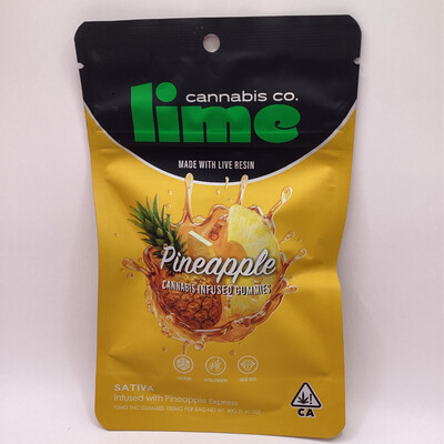 Lime - Cannabis Infused Gummies - Pineapple