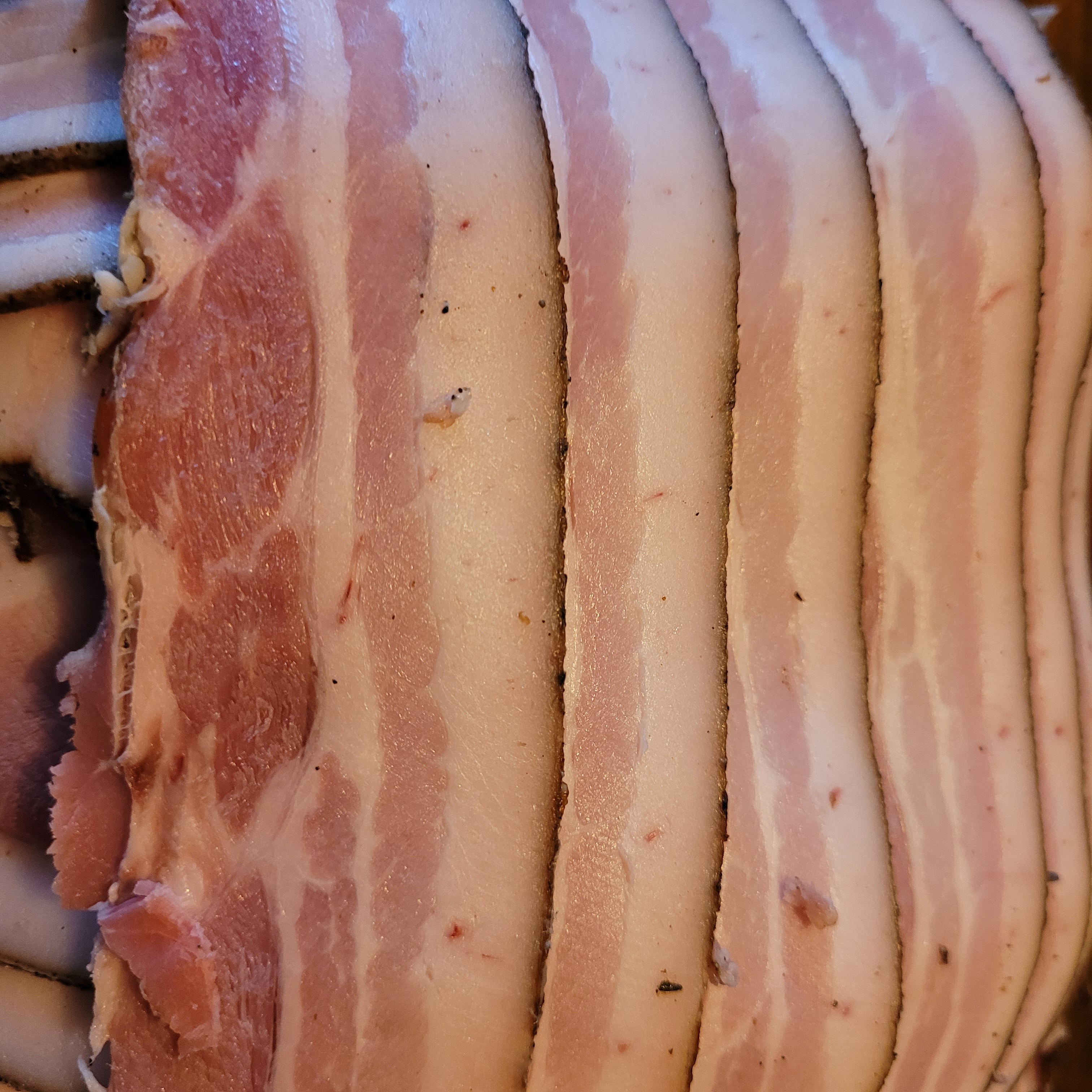 Streaky bacon (op bestelling, bij afhalen of persoonlijke bezorging)