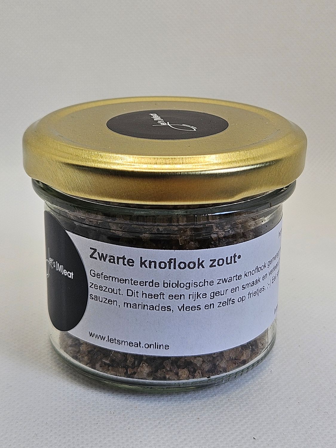 Zwarte knoflook zout