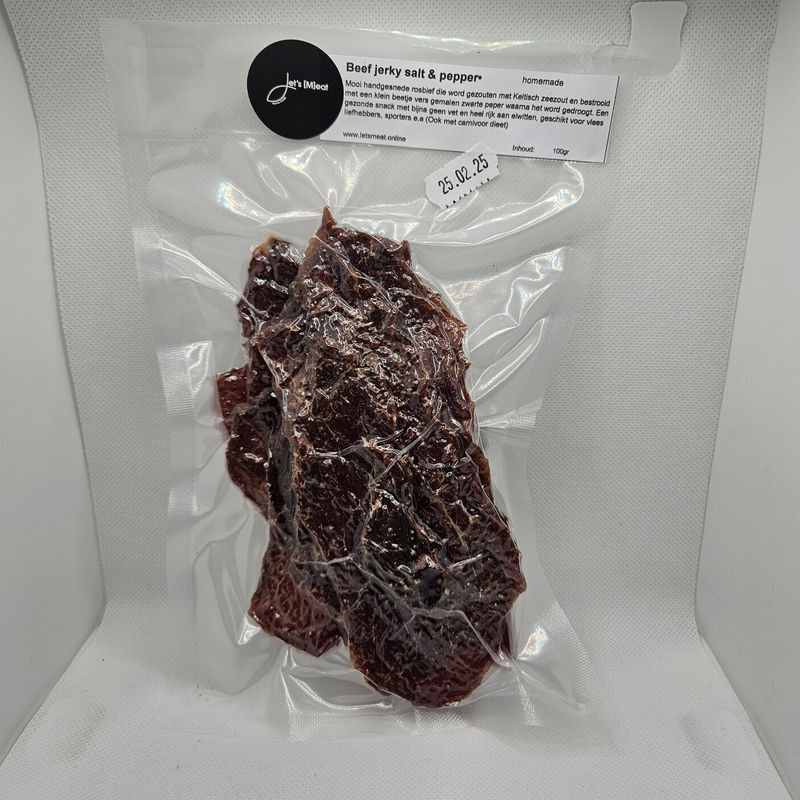 Beef jerky salt & pepper