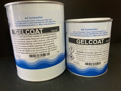 Gelcoat - White or Natural (polyester resin based)