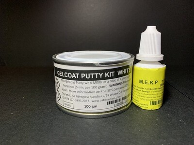 Gelcoat Putty Kit (White or natural) includes hardener
