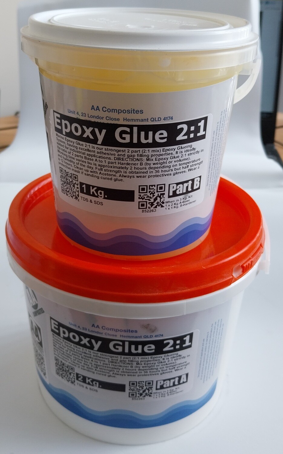 Epoxy Gap Filling Super Strong Structural Glue 2:1 - (various sizes)