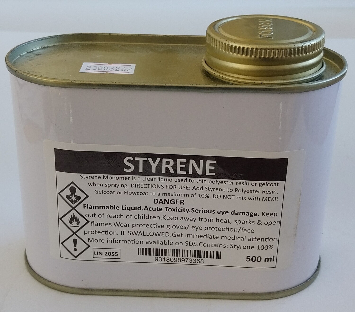 Styrene Monomer - (Thinner for Polyester based materials)
