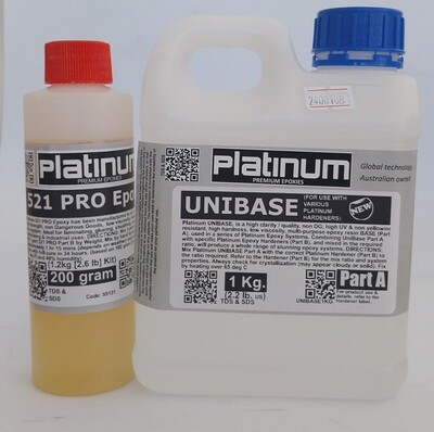 Platinum 521 PRO HARDENERS (Fast or Slow) 5:1 epoxy system