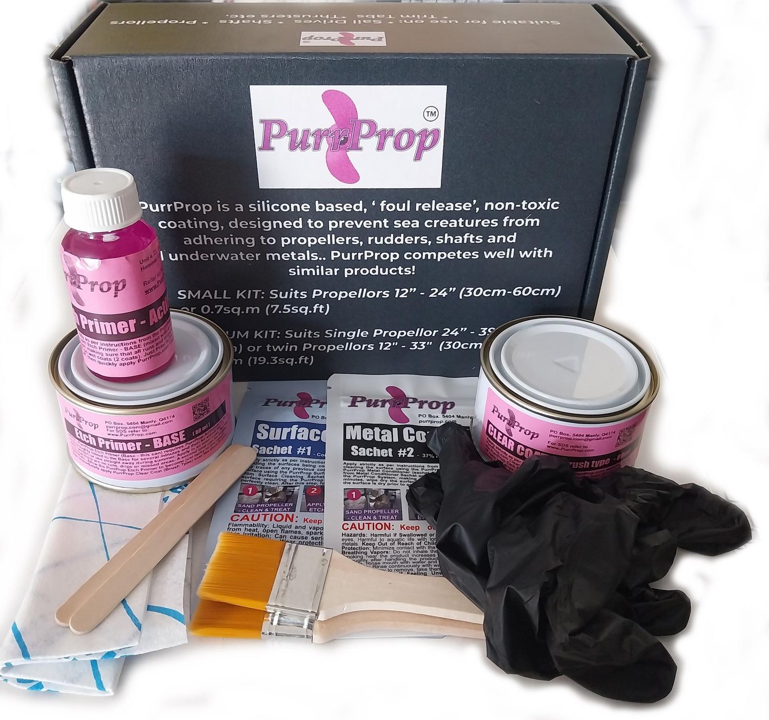 PurrProp II (now with High Modulus) foul release Kits Complete (all sizes)