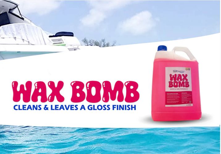 Wax Bomb - exceptional clean while leaving a stunning high-gloss finish on your boat, truck, 4x4, or caravan