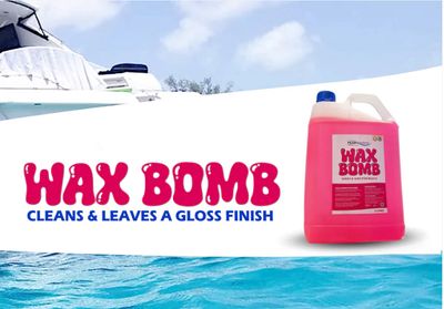 Wax Bomb - exceptional clean while leaving a stunning high-gloss finish on your boat, truck, 4x4, or caravan