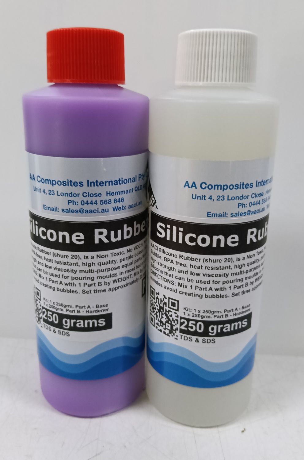 Silicone Rubber (Purple) quick set - Mould Making - 1:1 by weight, Shure 20 hardness. Non Toxic, No Bubbles, Non Odour, No VOC&#39;s, BPA Free.