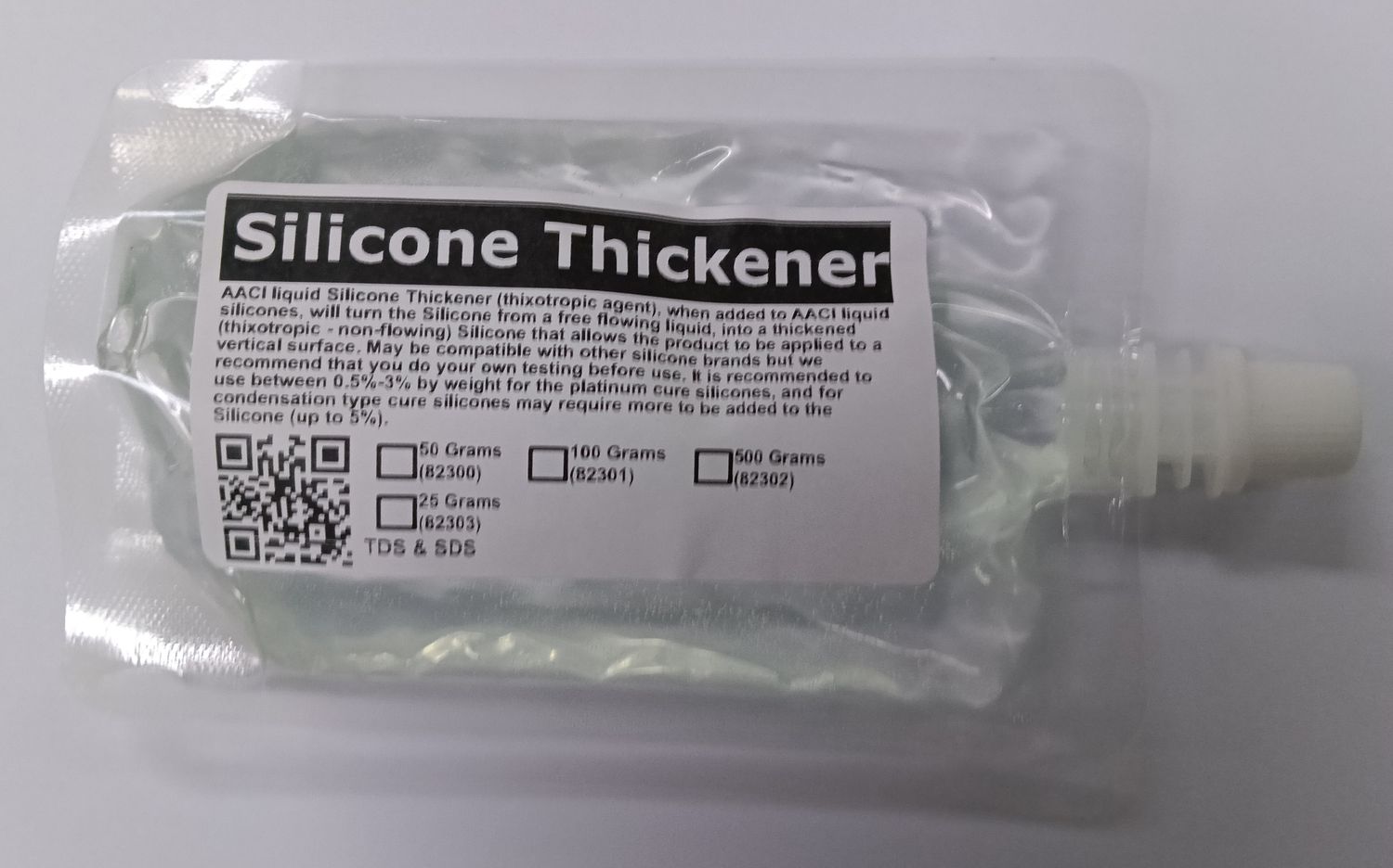 Silicone Thickener - a few drops into your silicone will allow it to stay on a vertical surface (no mould box required!)