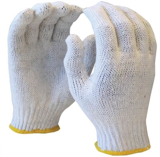 Knitted Poly Cotton Gloves - Pair