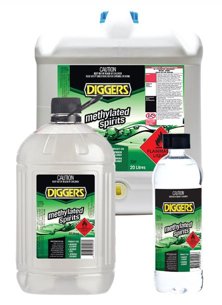 Methylated Spirits - commonly used as a hard surface cleaner and disinfectant.