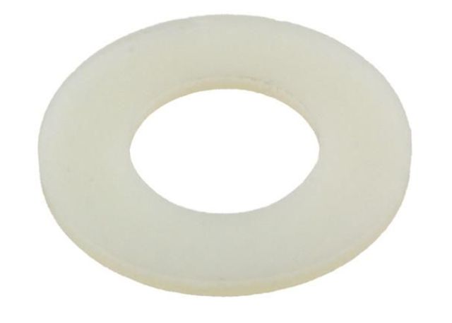 Washer - M16 (5/8&quot;) x 30mm x 3mm Natural Nylon Flat  HEC Standard - Priced from $0.50each