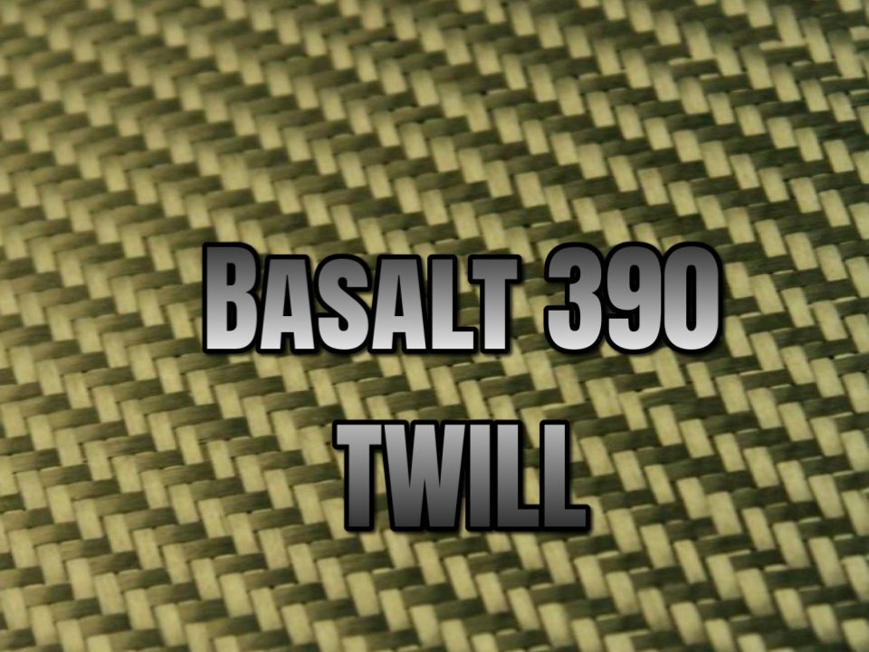 Basalt - Twill 390g,  (twice as strong as steel and only 1/4 the weight) - 1 metre width