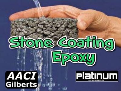 Stone Coating Epoxy - to make pebble permeable paving where drainage is needed, allowing water to soak right through. Pour On or Mix with stones application