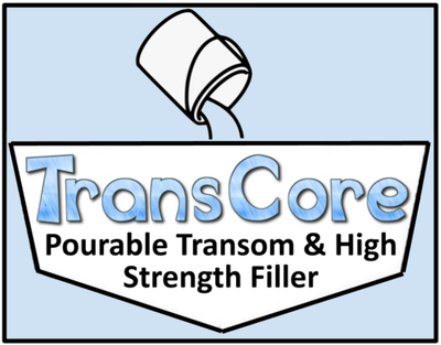 TransCore (TRANSOM) - Pourable Transom / High Strength gap Filler -  Great for rotted timber replacement in boats, homes, industrial castings.  Replace planking. Patching concrete