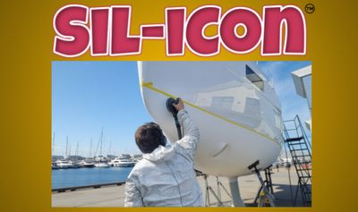 Sil-icon - silicone based, antifoul and osmosis protection. Increased speed and reduces fuel costs. For all craft