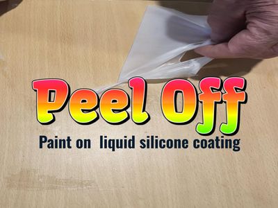 PEEL OFF - liquid silicone coating designed to keep your surfaces looking brand new.