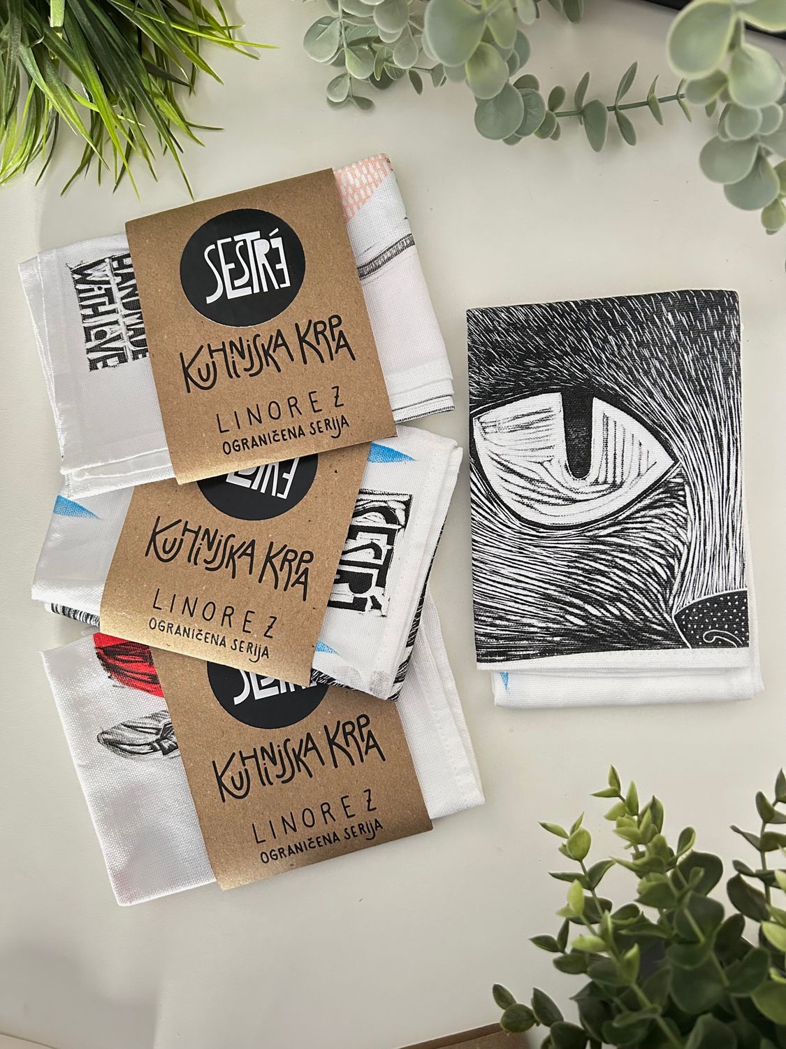 Kuhinjska krpa linorez